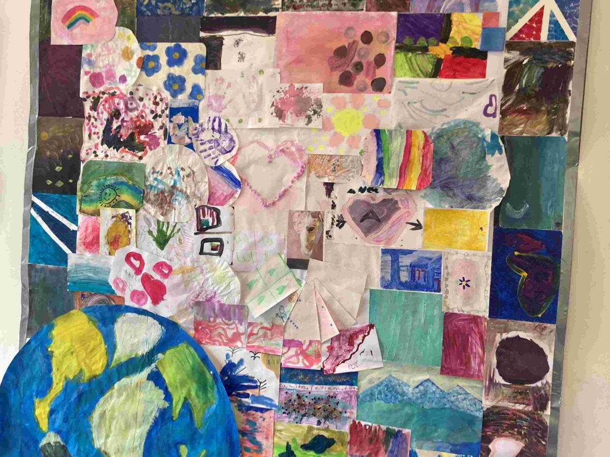 Eine gemeinschaftlich erstellte Collage.