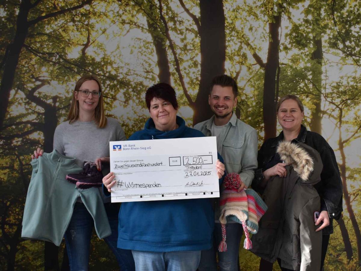 Spendenübergabe #wärmespenden Stadtwerke Troisdorf