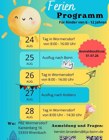 Ausschreibung_Sommerferienprogramm_KKG St. Marien und St. Johannes der Täufer