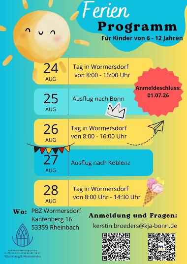 Ausschreibung_Sommerferienprogramm_KKG St. Marien und St. Johannes der Täufer