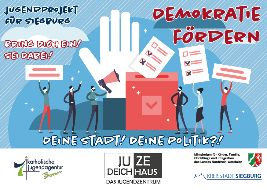 Postkarte Demokratie fördern