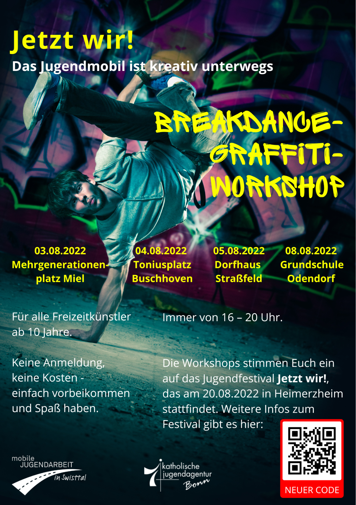 Flyer Breakdance und Graffiti_Mobile Jugendarbeit Swisttal (1)